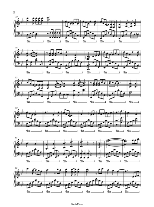 Vết Mưa Piano Sheet