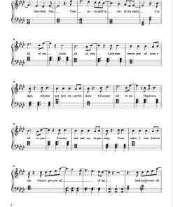 All Of Me Piano sheet