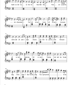 All Of Me Piano sheet