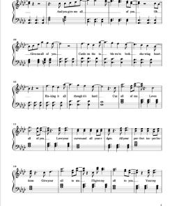 All Of Me Piano sheet