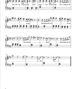All Of Me Piano sheet